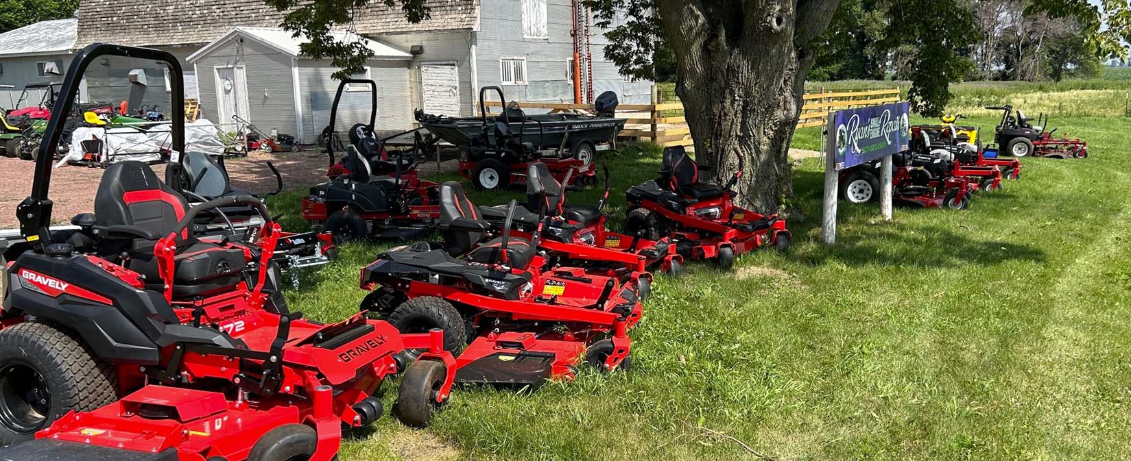 RYAN'S SMALL ENGINE REPAIR equipment lot