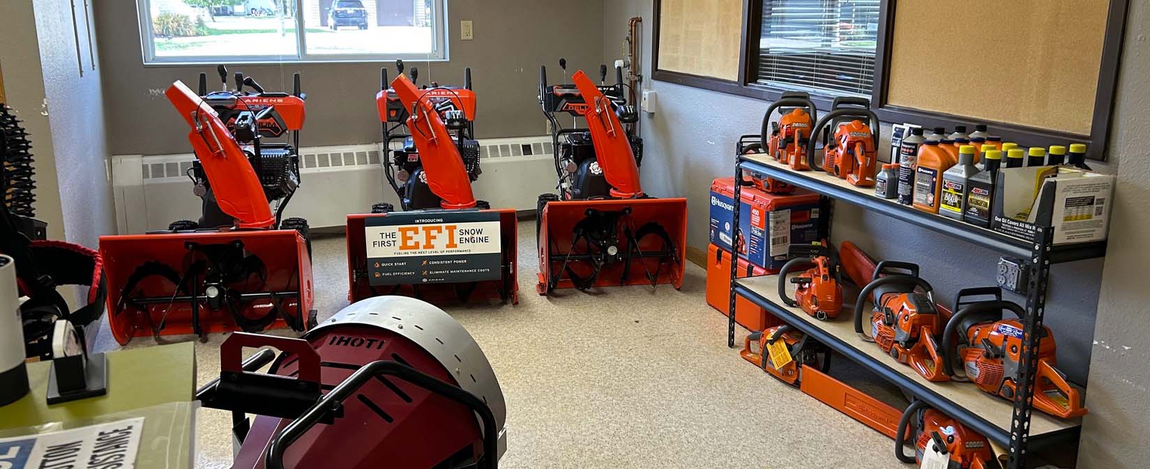 RYAN'S SMALL ENGINE REPAIR equipment equipment showroom